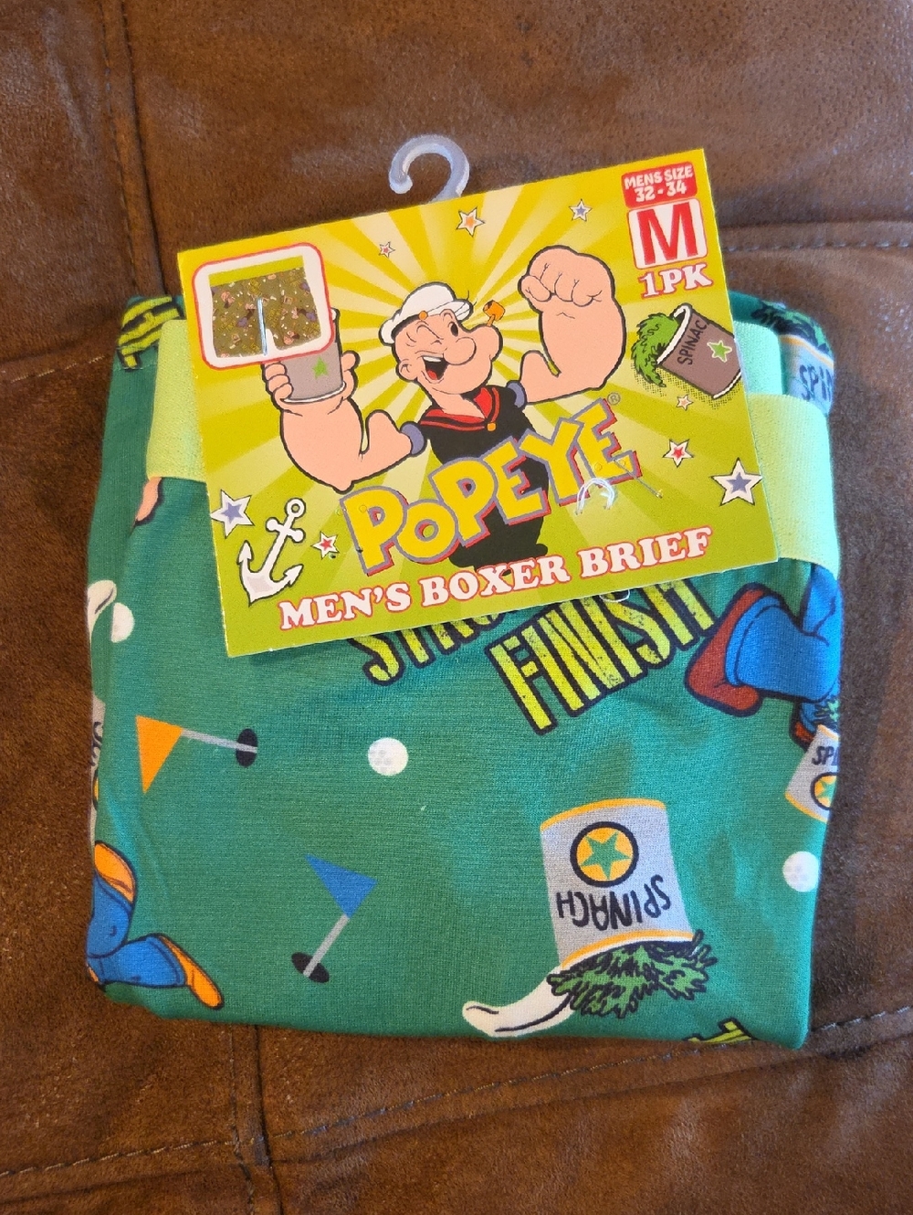 Golfing Popeye Men’s Boxer Brief